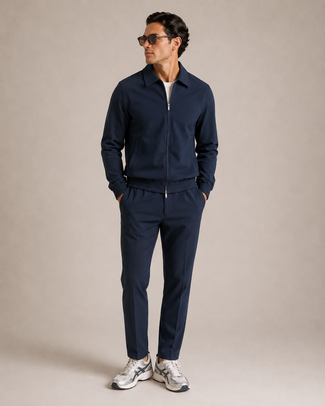 Premium Tech Suit – Navy