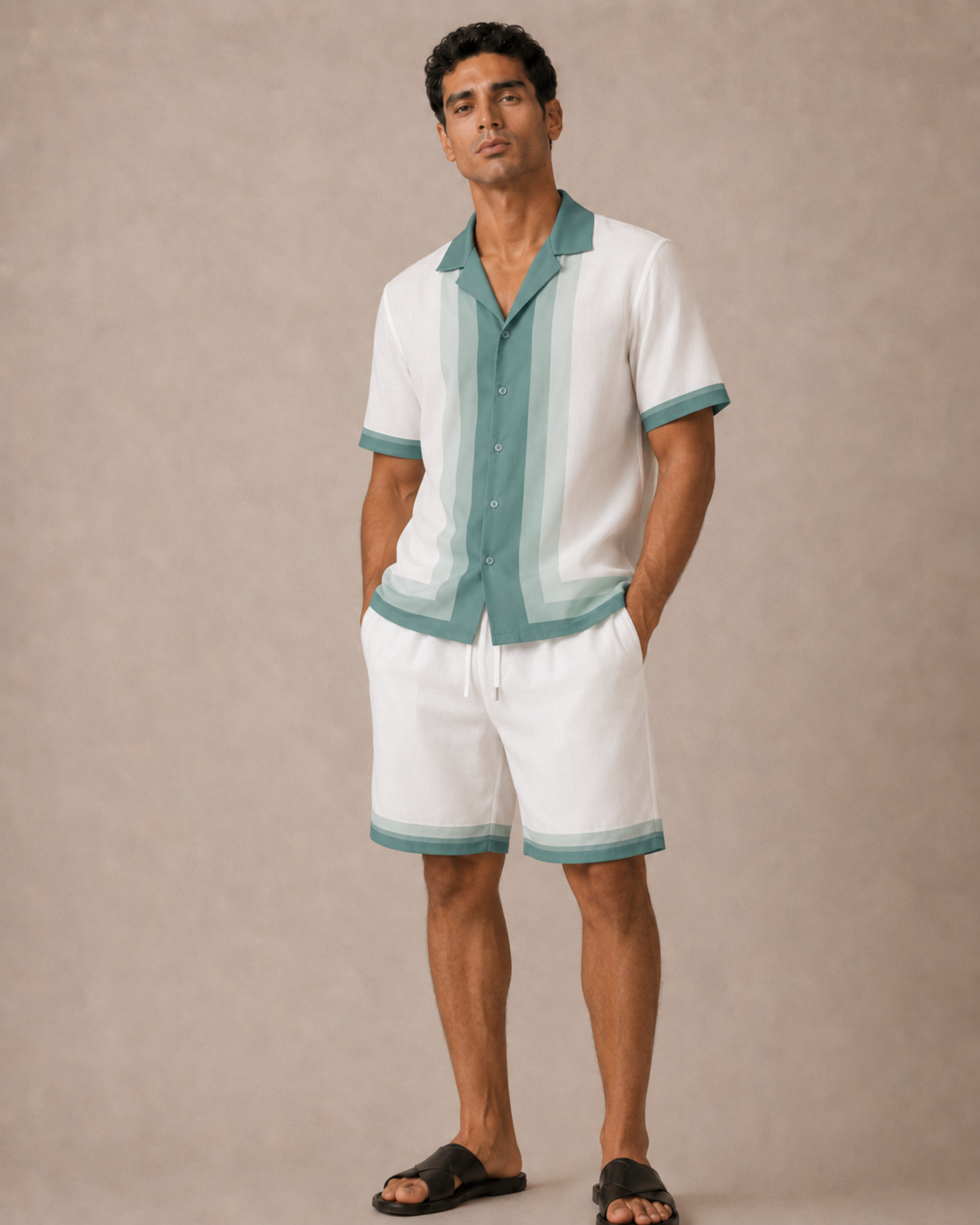 Riviera Resort Set – White / Sage